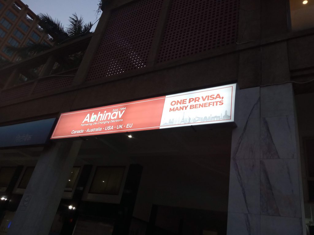 glow sign board