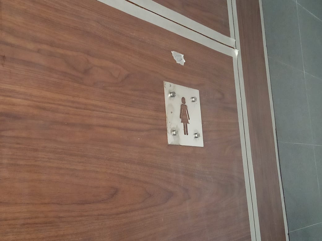 ladies toilet sign